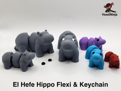 El Hefe Hippo Flexi, Keychain & Minis