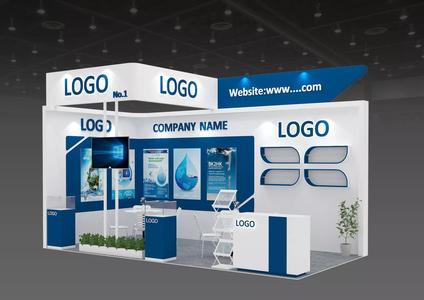 Exhibition booth 6x3m 2 open side