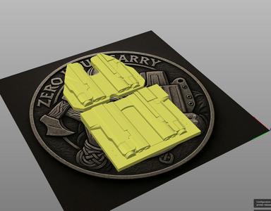 Springfield Hellcat Pro (HS H11 Pro) with TLR-7 IWB Holster Mold with TrimJigg – Ambidextrous Light-Bearing