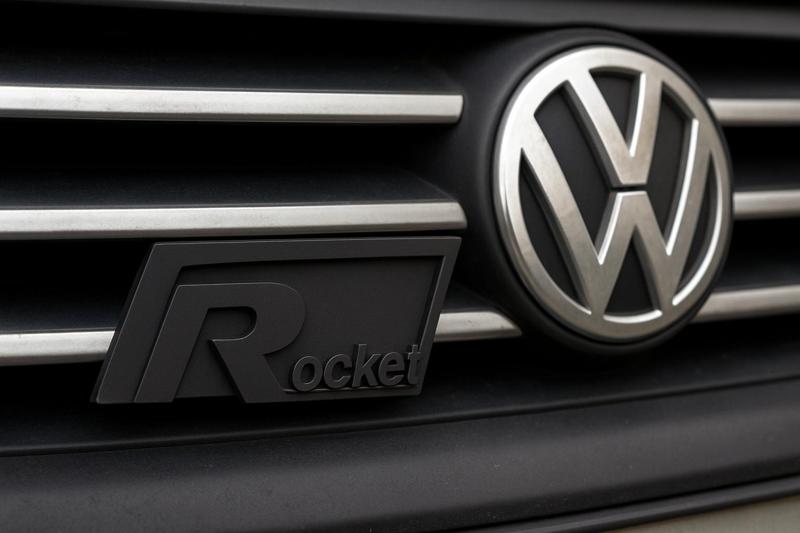 Rocket R Emblem for Car Grille - 3D Printable Badge (Volkswagen Style)