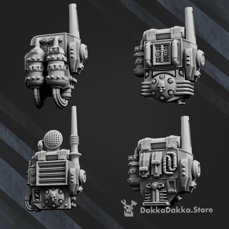 Imperial Guard Backpack bits x4