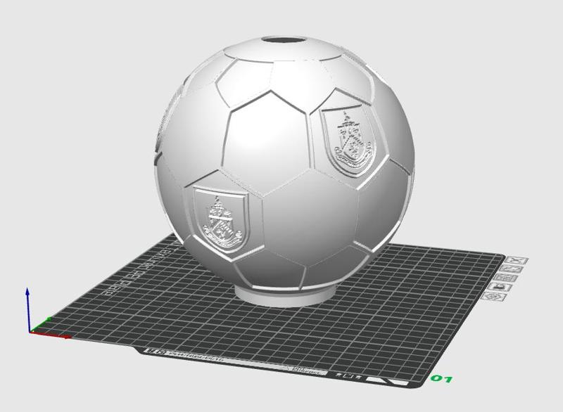 Burnley FC multiple logo football team lamp (soccer)