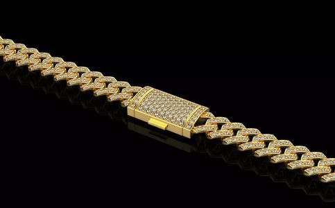 DIAMOND CHAIN MIAMI KUBAN CHAIN 10 MM FOR BRACELET OR NECKLACE
