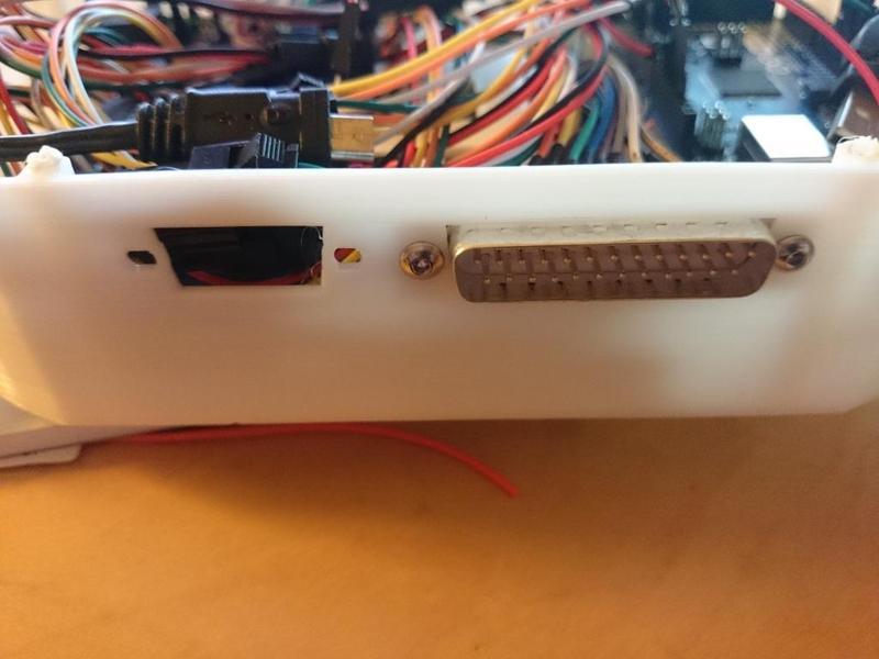 D Type connectors case cutout