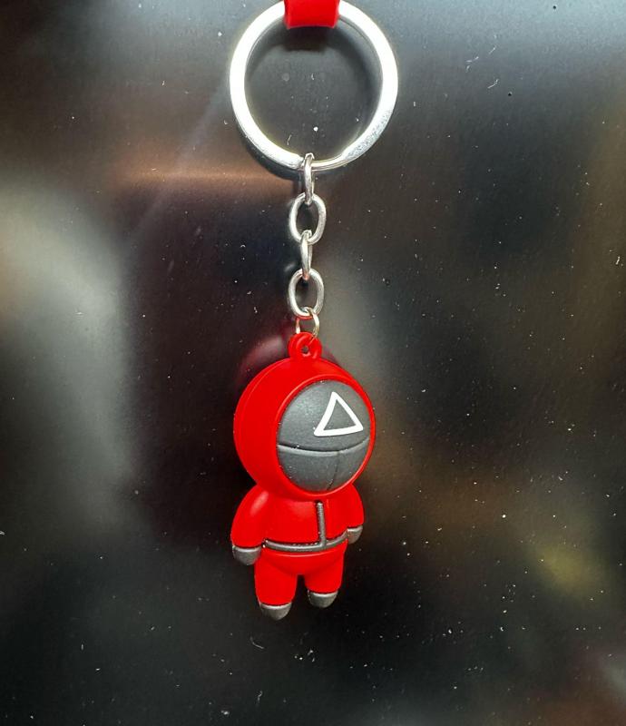 Key ring squidgames soldier triangle STL