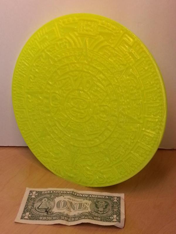 Mayan Calendar with display stand for Large Printer - Maya/Maia Scan