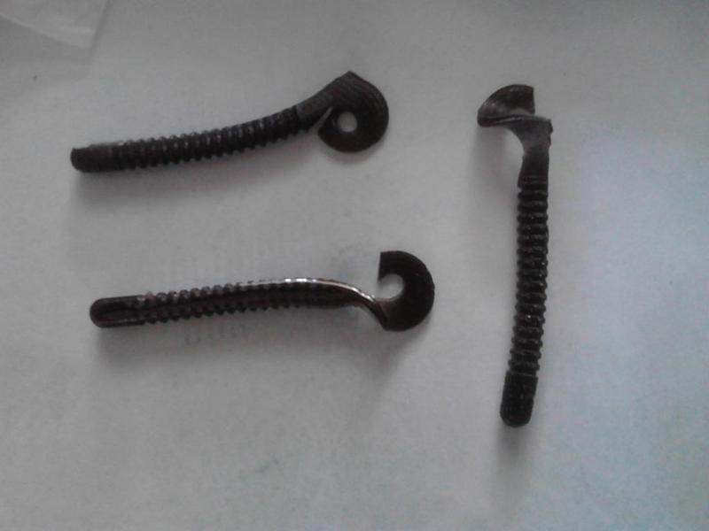 Fishing lure tail worm grub master for silicone mold