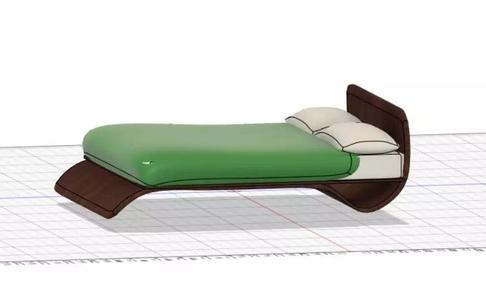 Wave double bed