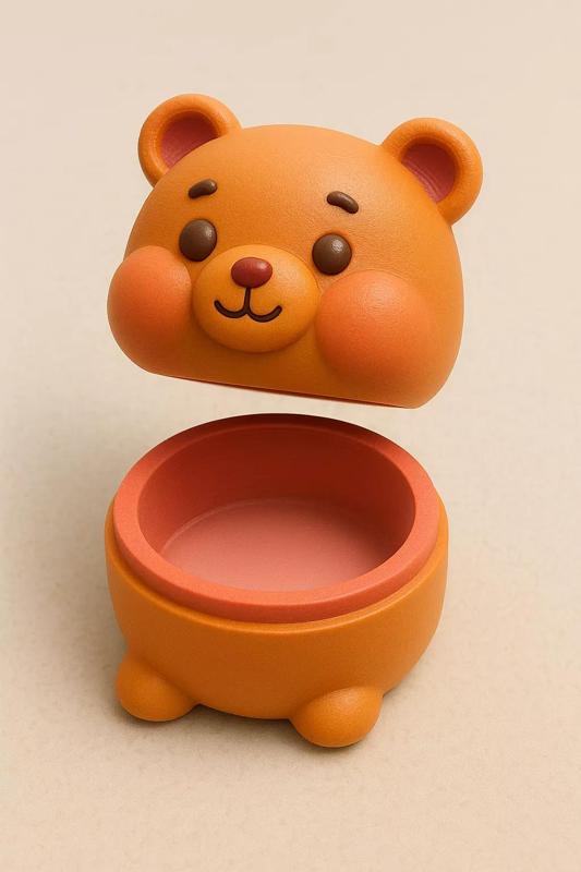 Cute Bear Head Storage Box