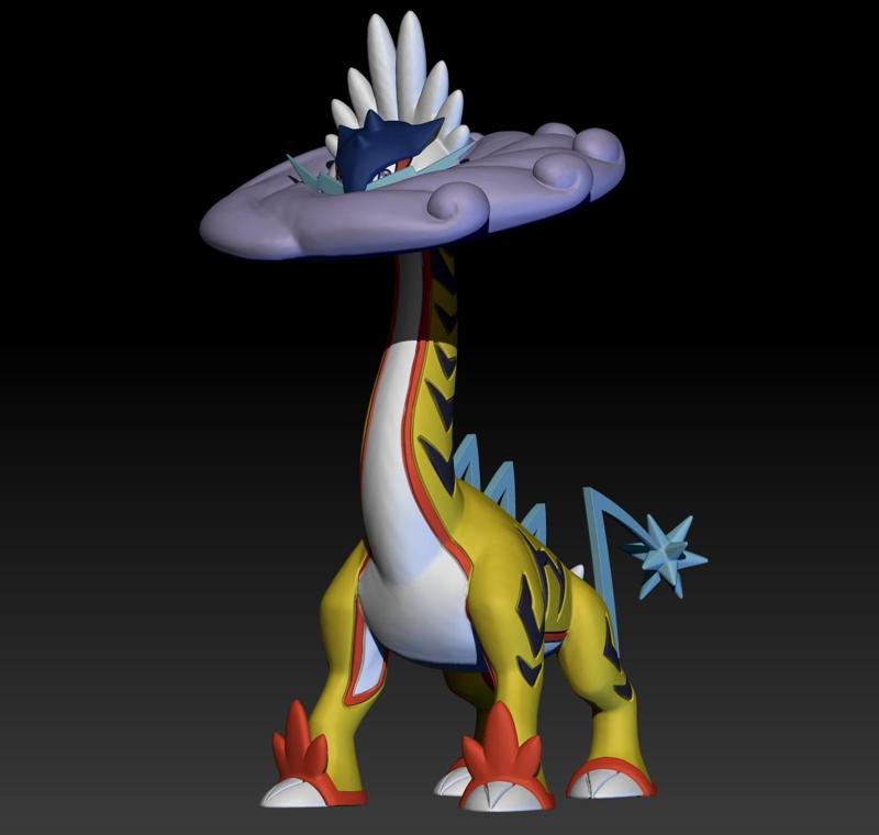 Pokemon Paradox Ancient Raikou Raging Bolt