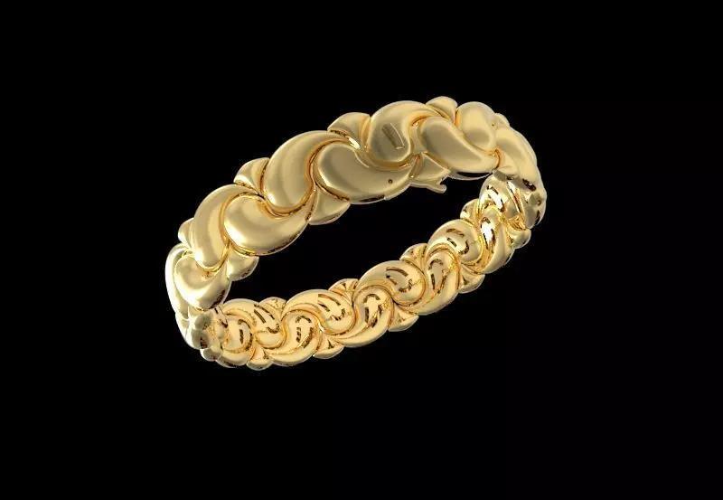 Comma Shaped Articulated Bracelet