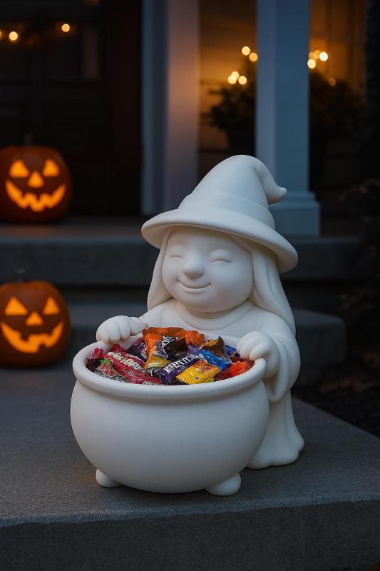 Cute Witch Candy Bowl – 3D Printable Halloween Decor