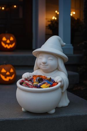 Cute Witch Candy Bowl – 3D Printable Halloween Decor