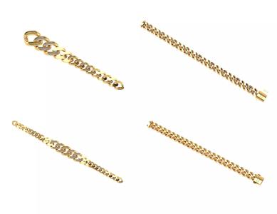 CUBAN LINK CHAIN Gurmet Bileklik  - 200 PIECES READY FOR PRINT