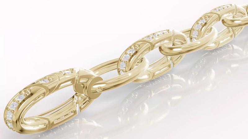 Jewelry Chain Bracelet Hook Lock Model BRT01