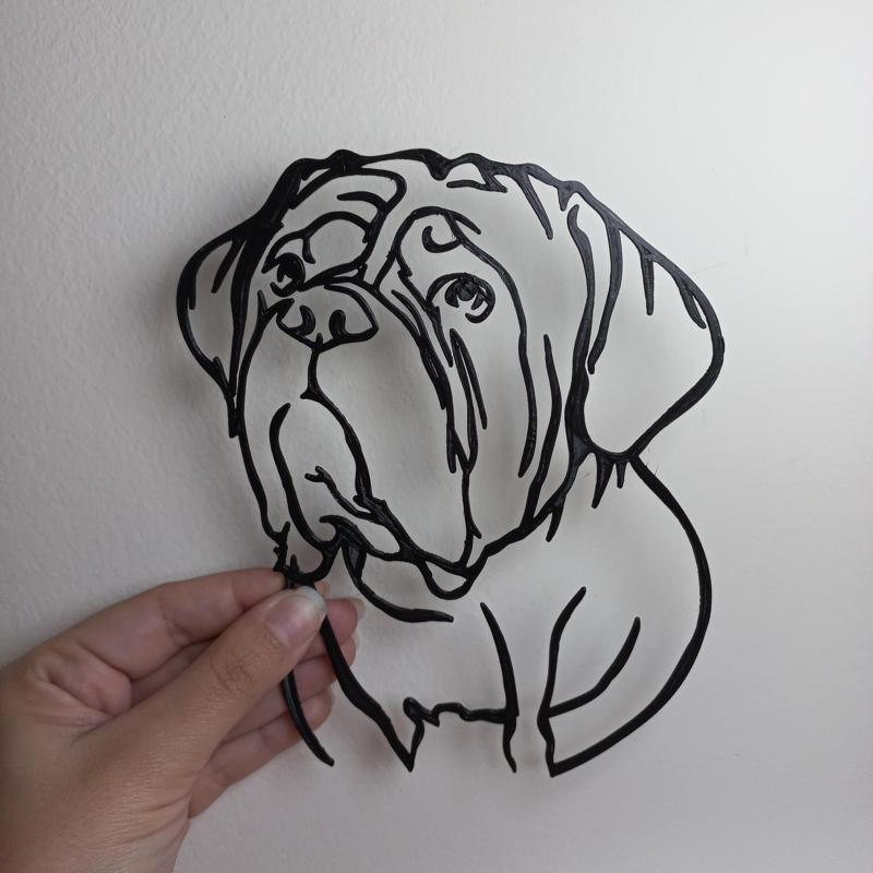 Dogue de Bordeaux - 2D decoration