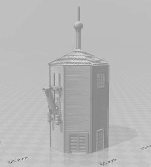 N scale CNR enclosed water tower