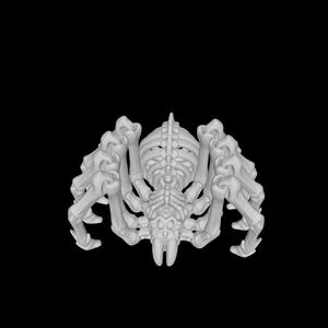 Amazing flexible skeletal monster retractable spider for 3d Toy.