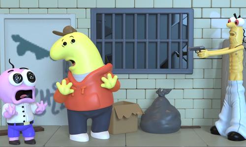 SMILING FRIENDS DIORAMA "FROWNING FRIENDS" EPISODE