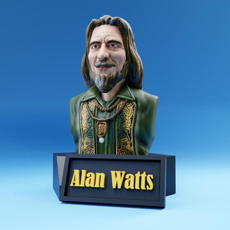 Alan watts bust
