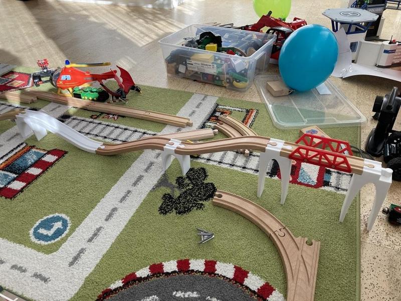 BRIO Wood train bridge and Adapter