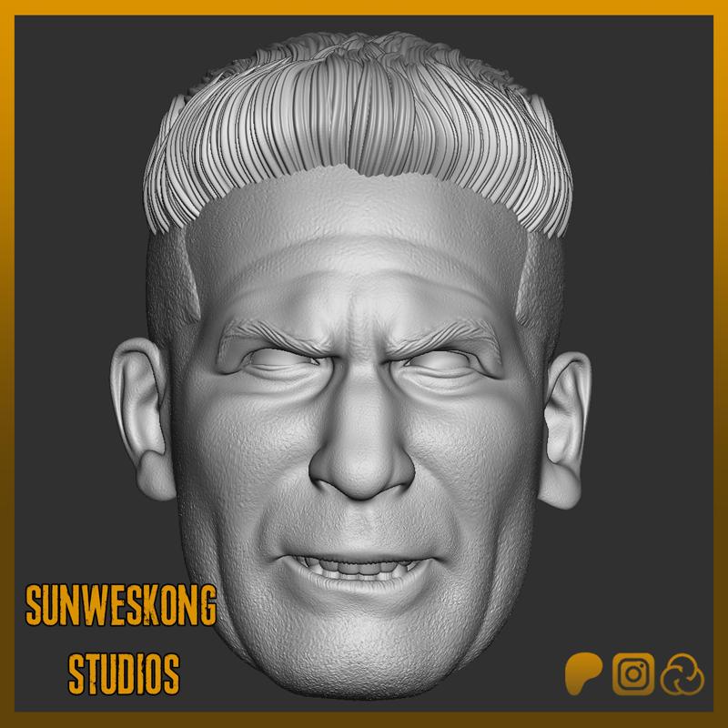 Jon Bernthal Frank Castle The Punisher Angry Headsculpt