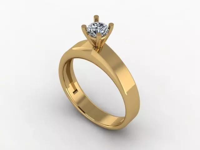 Single Stone Diamond Ring