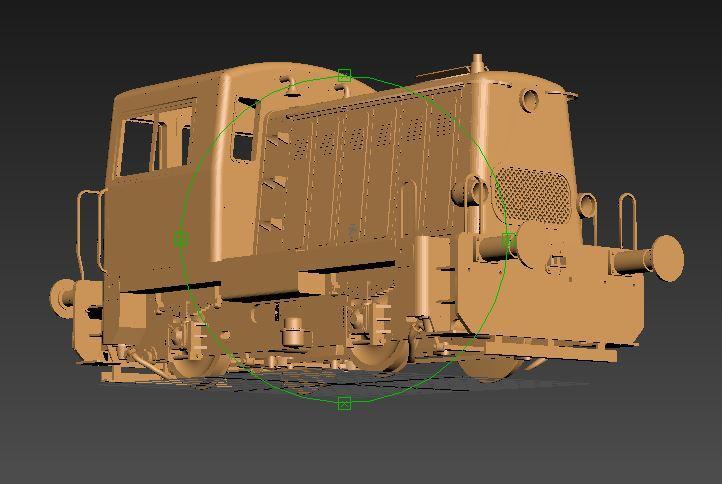 Diesel locomotive ČSD T211.0 scale 1:25