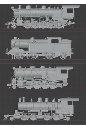 pack de diez locomotoras a vapor colección 2