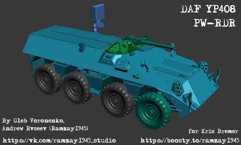 DAF YP408 PW-RDR Dutch mobile radar vehicle 1:100