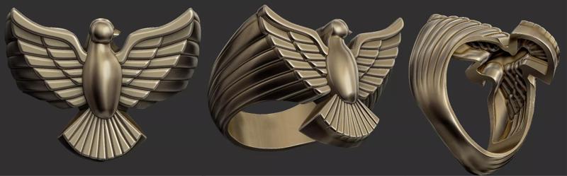Holy Spirit Dove Body Ring - Espirito Santo