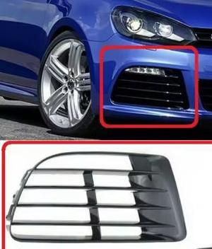 Golf MK6 R 2009-2013 R20 Look Fog Light COVER Lower Bumper Grille Grill Cover 5K0853665E 5K0853666E RLINE