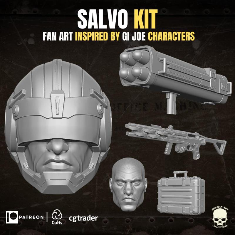 Salvo Kit 3D printable File For Action Figures