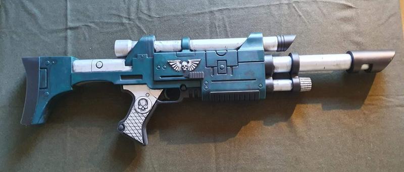 Triplex lasgun inspired by Warhammer 40k