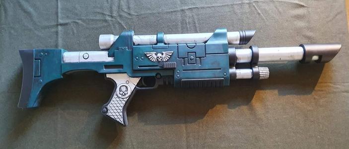 Triplex lasgun inspired by Warhammer 40k