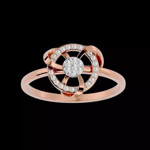 Light Minimalist Diamond Ring Earrings Pendant Set