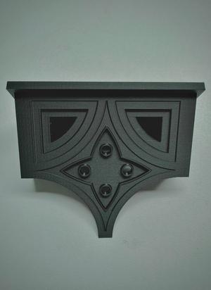 Cathedral-Inspired Tapered Wall Shelf - Single