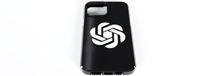 Iphone 13 pro max case with chatgpt/openai logo.