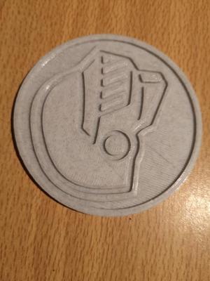 Daft punk helmet coaster / medallion / coins