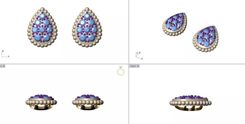 Earring Serpent Boheme ear studs S Motif