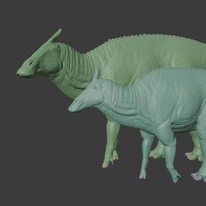 1/60th scale Saurolophus (Both Species)