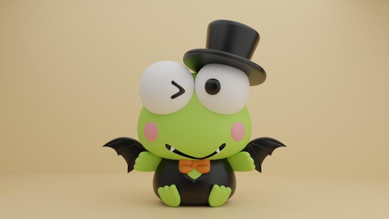 Keroppi Halloween figure
