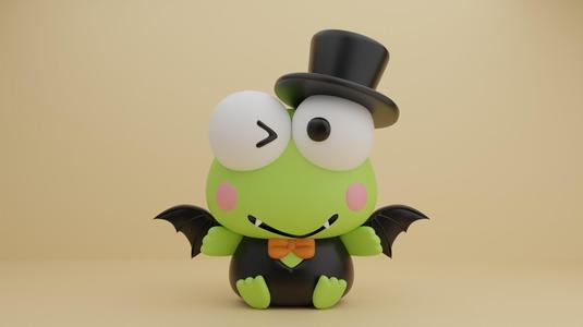 Keroppi Halloween figure