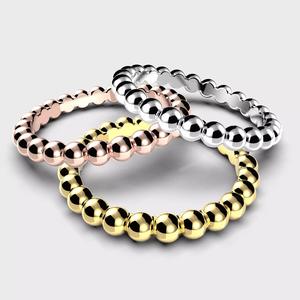 Printable jewelry wedding ring-balls STL 5-10 US sizes