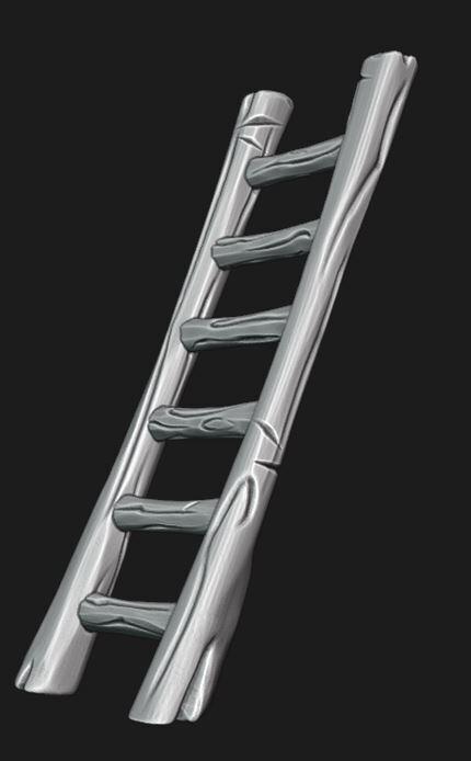 Rustic Wooden Ladder,escalera