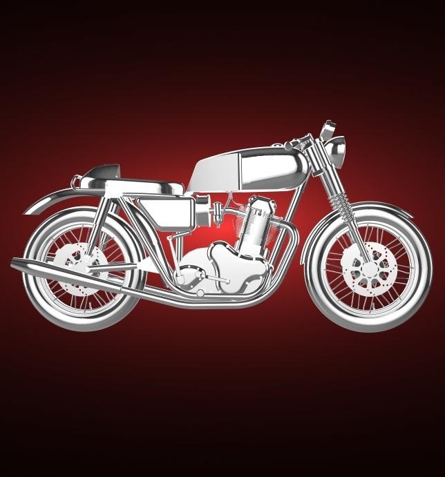 Norton Commando 850 cafe racer 1974.