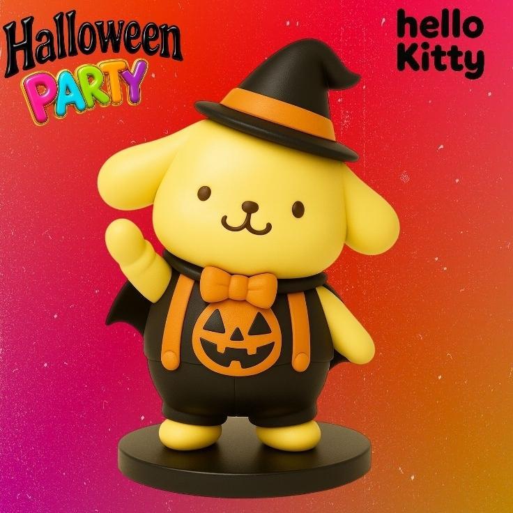hello kitty halloween pompompurin