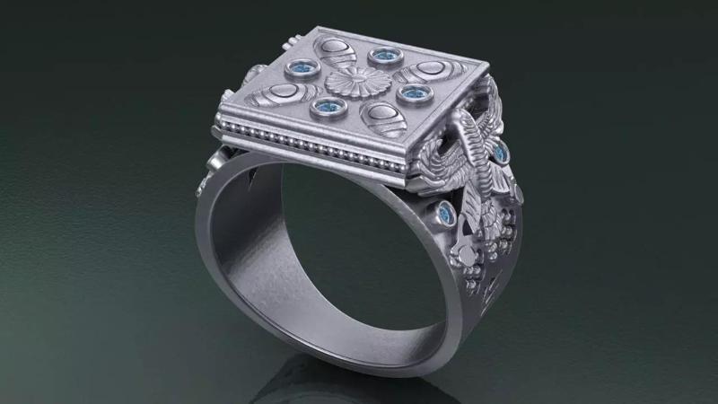 Eagle on the side ring