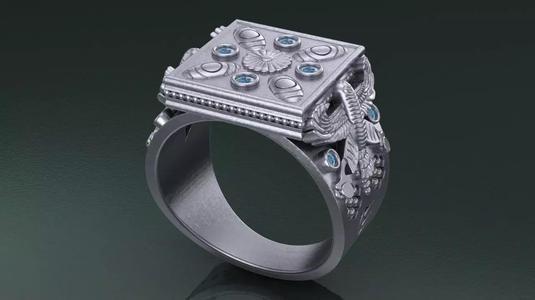 Eagle on the side ring