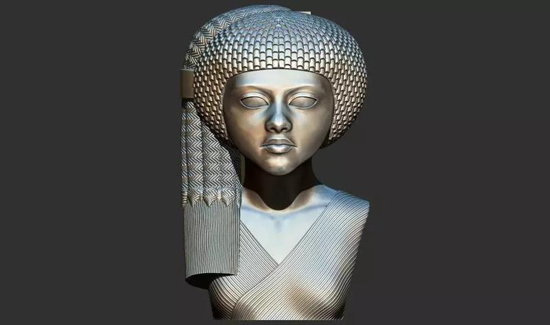 Egyptian Amarna princess  Meret Aton statue 3d printable model